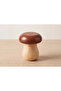 Mushroom Design Bamboo Salt and Pepper Shaker Set - 2-Piece Wooden Salt Shaker Set - Mushroom Shaped Spice Container - 3