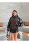 Trendy Oversize Textured Viral High Collar Leather Jacket