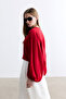 Red Balloon Sleeved Sweater - 3