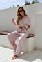 Crinkle Red Striped Jogger Pants - 2