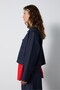 Women's Navy Blue Premium Buttoned Denim Jacket 32009 - 2