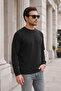 Cotton Ribbed Crew Neck Sweater Men's Sweater 5906102