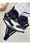 Noirelle Lace Set Lace Lingerie Set – Women's Bra and Panties Set - 3