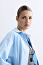 BLUE BUTTON DETAIL SHIRT - 2