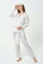 5-Piece Jacquard Long Sleeve Maternity Pajama Set - 2