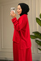 6685 - Stylish Comfortable Casual Modal Pleated Women's Suit with Shalwar - 7