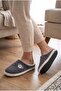 Women's Gray Cute Dog Embroidered Plush Velvet House Slippers Non-Slip Silent - 5