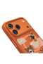 iPhone 18 Pro Compatible Case with M-Safe Feature 3D Printed Design the Dog Series Cover Orange - 6