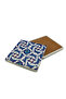 Rüstem Paşa Mosque Rumi Wheel Tile Pattern Printed Natural Stone Coaster
