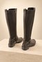 Women's Genuine Leather Riding Boots with Buckle Detail - 4