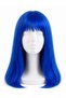 Girl's Sweatshirt with Manifest Print, 3-Thread Sweatshirt + Manifest Zoktay Blue Wig + Blue Sequined Hat + Face Stone (Print Is Resistant to Washing and Drying) - 5