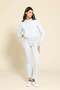 2-Piece Zippered Gray Tracksuit Set with Filthy Stitching Detail - 5
