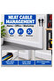 PVC Cable Trunking 50x50x900mm with Cover, Electrical Wire Duct Plastic Cable Raceway, Cable Organizer for Home, Office & Workshop Wiring - 4