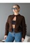 Knitwear Cardigan with Tassels on the Sleeves and Hem - 6