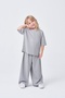 Unisex Kids Oversize Basic Set Pastel Gray - 2