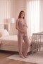 Elora Comfortable Cut Maternity Pajama Set with Pockets and Drawstring Waist, 3-Piece Set - 5