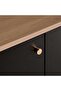 Ruwa Sideboard With 3 Door - Natural Black - 4
