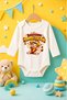 Baby Bodysuit with Dad's Baby Lion Written on It, Long Sleeve Bodysuit (Newborn & Infant) - 2