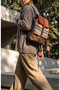Women's Brown Backpack - 8