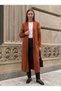 Rug Pattern Long Knitted Women's Cardigan - 2