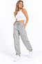 Women's Cargo Pocket Thin Parachute Sweatpants with Adjustable Cuffs Oversize Fit Black Gray Navy Blue Beige Khaki - 2