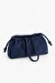 Women's Andrea Drawstring Suede Bag Navy Blue 1709 - 5