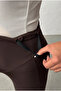 Spanish-Style Adjustable High-Waist Flexible Gathering and Firming Maternity Leggings - 2
