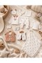 Baby Boy Teddy Bear Printed 10-Piece Men's Muslin Hospital Discharge Bodysuit Set - 5