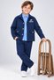 Boy's Gabardine Jacket, Pants and Shirt 3-Piece Set - 8