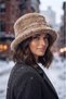 Women's Winter Plush Bucket Hat Soft Furry Hat Mink - 4