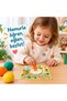 Foods Playdough Mats – Food Themed Play Dough Activity Cards for Ages 3+ – 10 Double-Sided Cards – Cloth Bag Is a Gift - 5