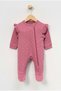 Baby Girl Rabbit Assortment Patterned 3-Piece Jumpsuit Set 0-3 Months Jumpsuit Newborn Hospital Release - 4