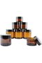 1oz 2oz 4oz Amber Glass Straight Sided Jars (4 Each / 12 Total); Great Containers for Cosmetic - 8
