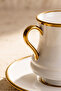 Çengelköy 6-Person Gilded Coffee Cup Set - 6