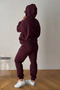 Hooded Basic 3 Thread Zippered Oversize Tracksuit Set - 6