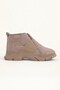 Women's Beige Fur Lined Comfortable Sole Boots - 2