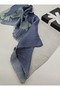 Luxury Gradient Burnt Pattern Jacquard Transparent Shawl 80 X 190 cm Embossed Floral Texture - 2