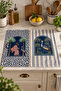 Patterned Kitchen Towels (Set of 2) |   30×50 cm - Palm Royale