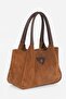 Jude Suede Genuine Leather Women's Shoulder Bag Large Volume College Daily Bag - 2