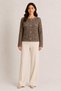Asez Boutique Women's Guipure, Openwork Lace Jacket, Crew Neck, Buttoned Pocketed Jacket - 4