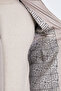 Ribbed Slim Fit High Collar Zippered Knitwear Men's Coat Beige - 39675.26K - 6