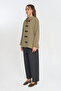 Women's Chinese Button Detailed Solid Color Loose Shirt - 4