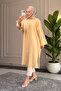 6688 - Stylish Comfortable Buttoned Viva Fabric Long Women's Cap