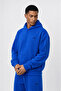 Men's Basic Oversize Hoodie Cobalt Blue - 2
