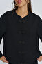 Women's Judge Collar Chinese Button Solid Color Blouse - Shirt - 2