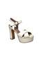White Leather Bridal Shoes - 3
