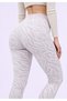 Patterned Women's High Waist Ribbed Leggings – Stretchy Fabric Special Design - 3