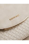 Suede Leather Imported Women's Shoulder and Handbag -27336 White - 3