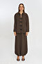 Women's Chinese Button Detailed Solid Color Loose Shirt - 3