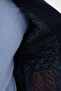 Plain Slim Fit Stand Collar Double Zipper Wool Blend Men's Vest Navy Blue - 40966.26K - 7